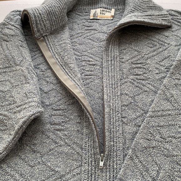 London Fog zip-up sweater - Picture 3 of 8